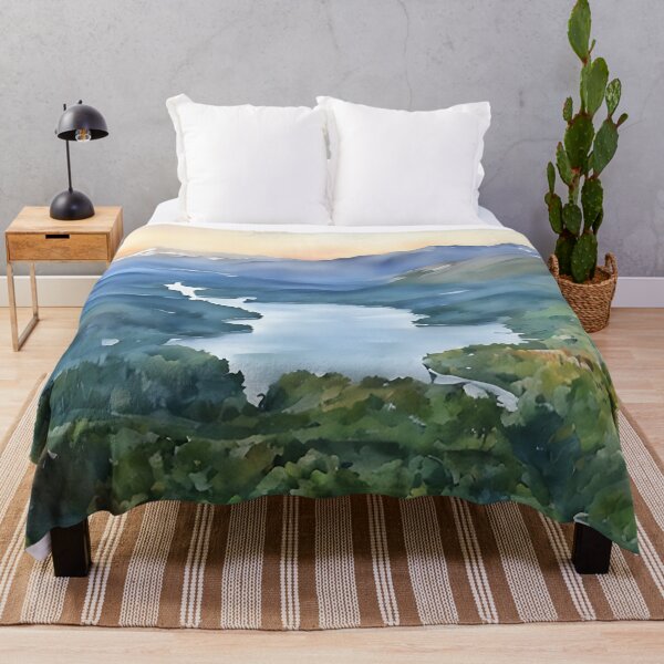 Item preview, Cascade Mountain Lake (Watercolor) designed and sold by flyscenicair.