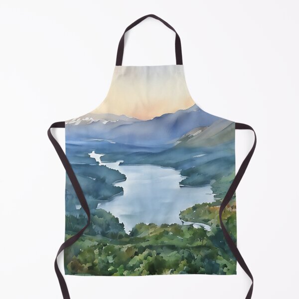 Artikelvorschau, Cascade Mountain Lake (Aquarell) entworfen und verkauft von flyscenicair.