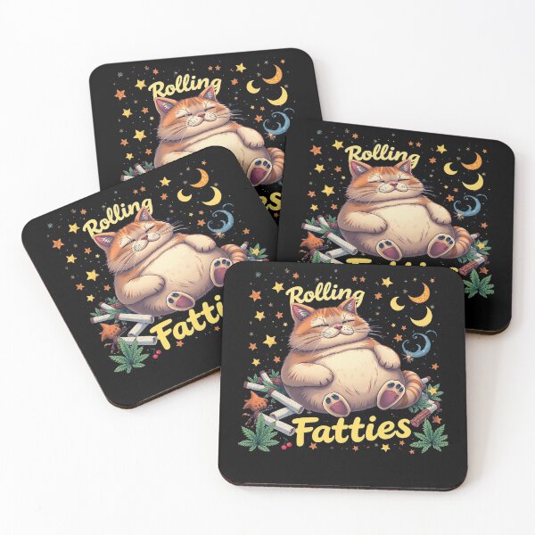 Item preview,  Rolling Fatties Cat Funny Cute Cat Lover Kitten Owner Kitty designed and sold by studiopekepeke.