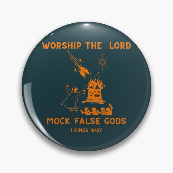 Item preview, Worship the LORD, Mock false gods (1 Kings 18:27)  designed and sold by PurpleLinenCo.