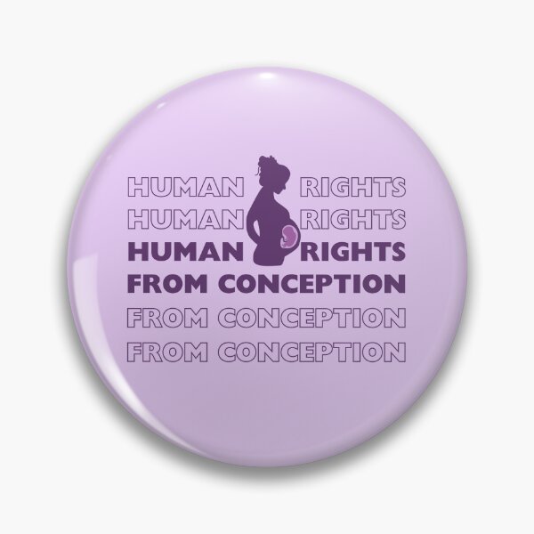 Item preview, ProLife Human Rights from Conception (purple) designed and sold by PurpleLinenCo.