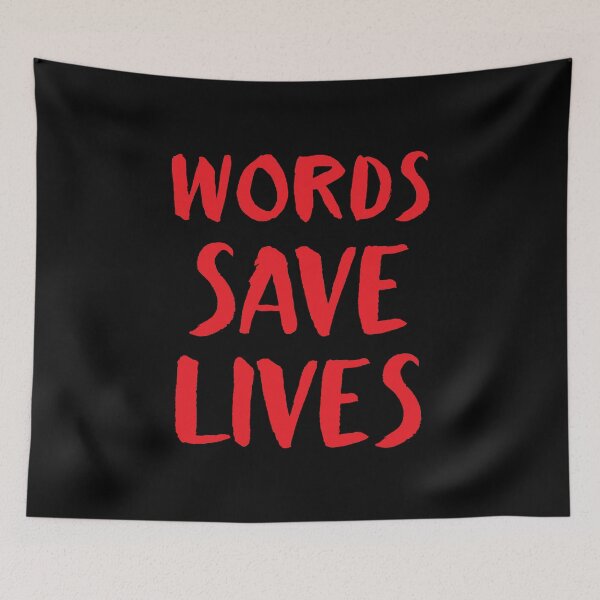 Item preview, Words SAVE LIVES designed and sold by jazzydevil.