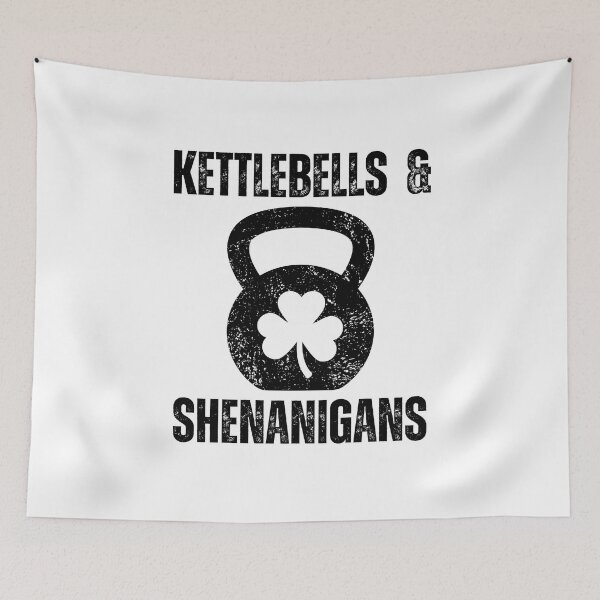 Item preview, Kettlebells and Shenanigans St. Patrick's Day Workout Gym designed and sold by snowry.