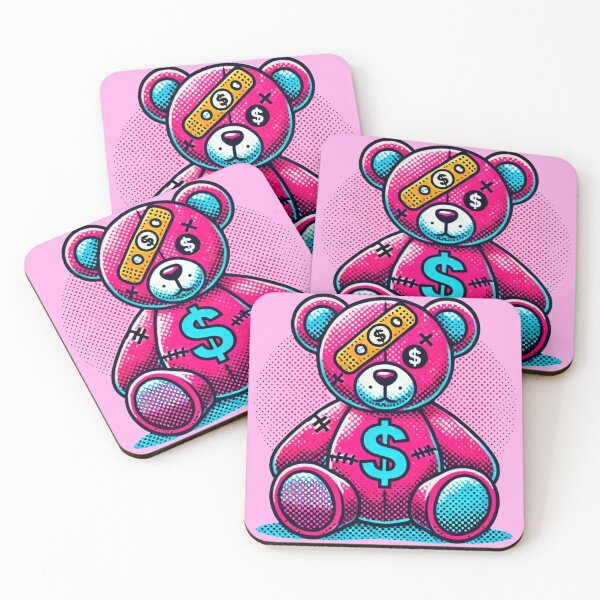 Artikelvorschau, Hypebeast Teddy Hyper Pink entworfen und verkauft von Andrew Frelas.