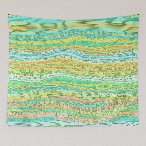 Item preview, Abstract Fluid Lines Pattern designed and sold by bubblegoth.