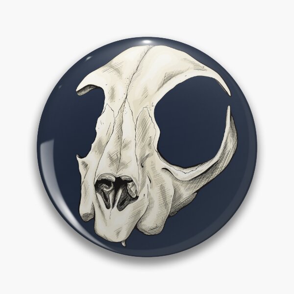 Item preview, Front Cat Skull designed and sold by BubblingStatic.