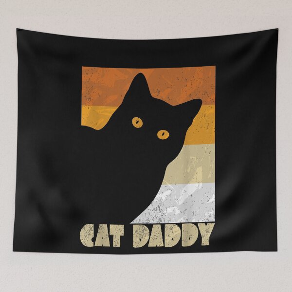 Item preview, Retro Distressed Cat Crazy Look Vintage Cat Daddy designed and sold by studiopekepeke.