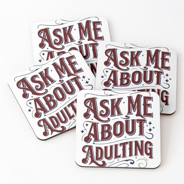 Item preview, Ask Me About Adulting: A Relatable Design for Grown-Ups | Adulting Made Fun: Humor for Everyday Life designed and sold by JOY STORE 45.