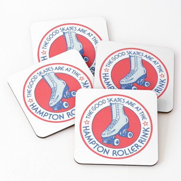 Item preview, Hampton Roller Rink Hampton New Hampshire Roller Skating Rink Sticker Decal Label designed and sold by tislord.