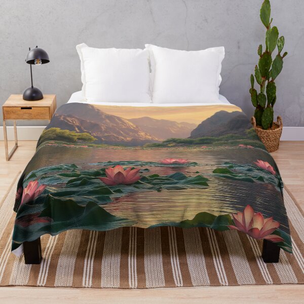Item preview, Serene Lotus Lake designed and sold by AuraBinge.