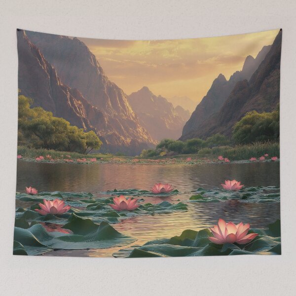 Item preview, Serene Lotus Lake designed and sold by AuraBinge.