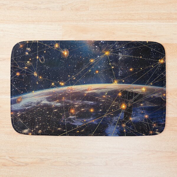 Item preview, Satellite Network Weaving Intricate Patterns in the Cosmic. designed and sold by CheerForGoods.