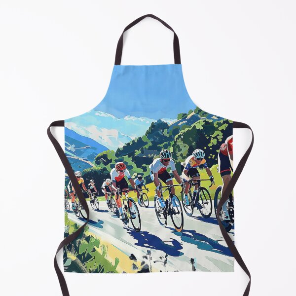 Item preview, Intrepid Cyclists Navigating Majestic Mountain Roadway. designed and sold by CheerForGoods.