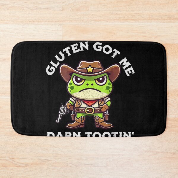 Item preview, Funny Frog Meme Gluten Got Me Darn Tootin' Gluten Free Diet designed and sold by studiopekepeke.