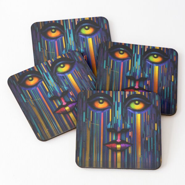 Item preview, Mesmerized : Abstract Portrait Art designed and sold by TheDarkWardrobe.