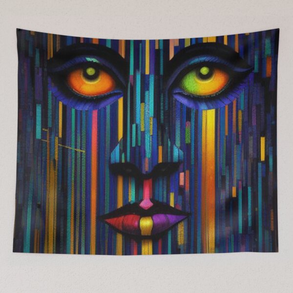 Item preview, Mesmerized : Abstract Portrait Art designed and sold by TheDarkWardrobe.