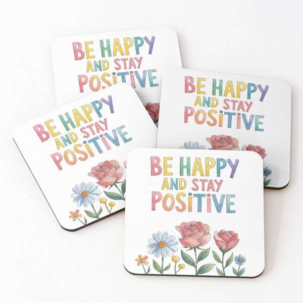Item preview, Be Happy and Stay Positive designed and sold by nimmitrends.