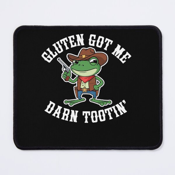 Item preview, Funny Frog Meme Gluten Got Me Darn Tootin' Gluten Free Diet designed and sold by studiopekepeke.