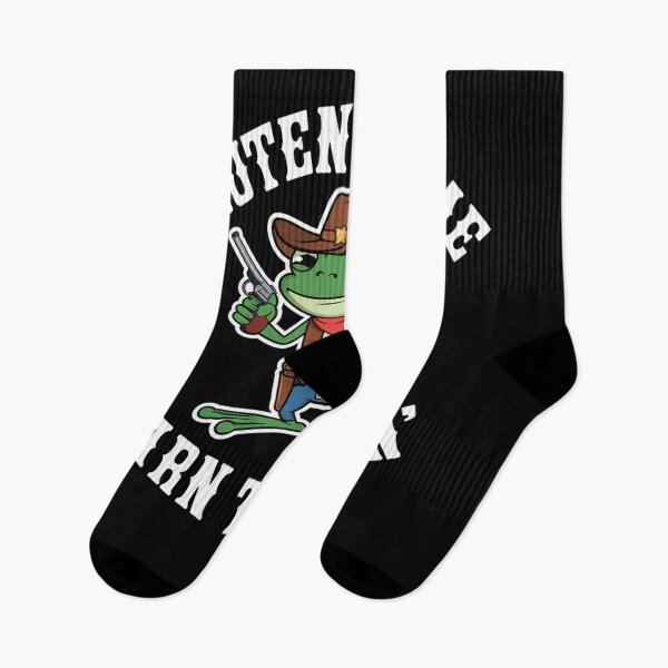 Item preview,  Funny Frog Meme Gluten Got Me Darn Tootin' Gluten Free Diet designed and sold by studiopekepeke.