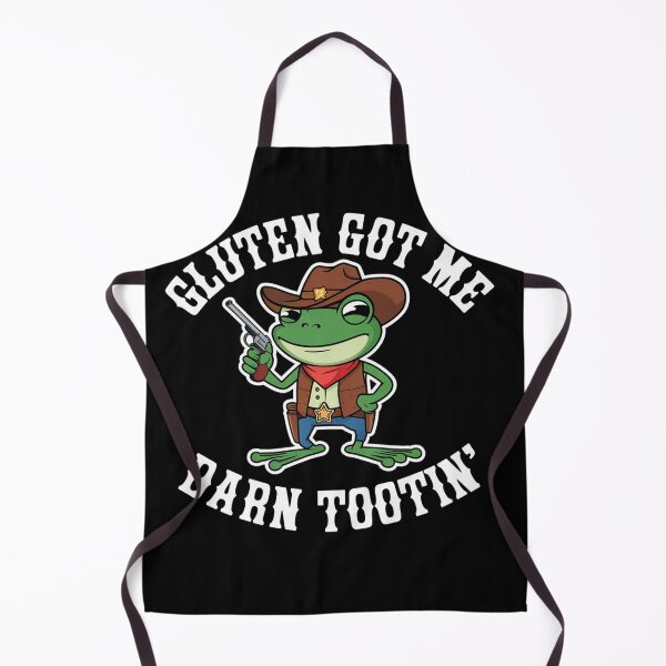 Item preview,  Funny Frog Meme Gluten Got Me Darn Tootin' Gluten Free Diet designed and sold by studiopekepeke.