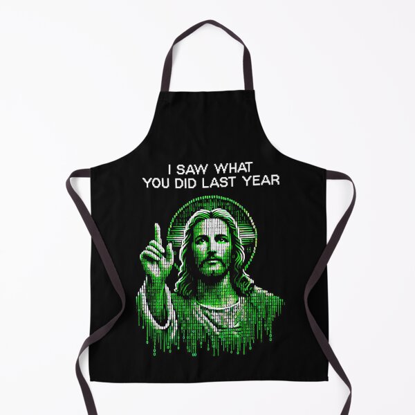Item preview, Matrix Jesus: I Saw What You Did Last Year - Tech & Faith Crossover Design designed and sold by H Jonas.