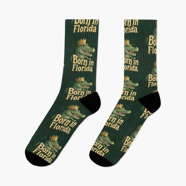 Item preview, Born in Florida King Alligator designed and sold by OriginalBeerCat.