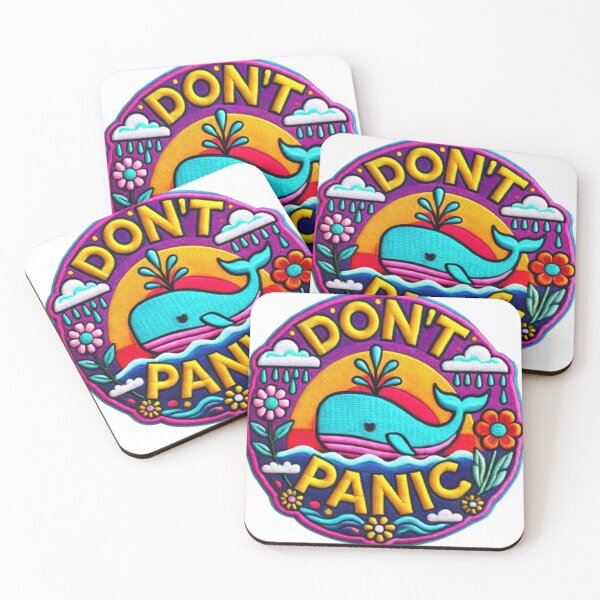 Item preview, Iron On Patch, Dont panic Iron On Patch designed and sold by devonclemon.