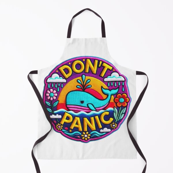 Item preview, Iron On Patch, Dont panic Iron On Patch designed and sold by devonclemon.
