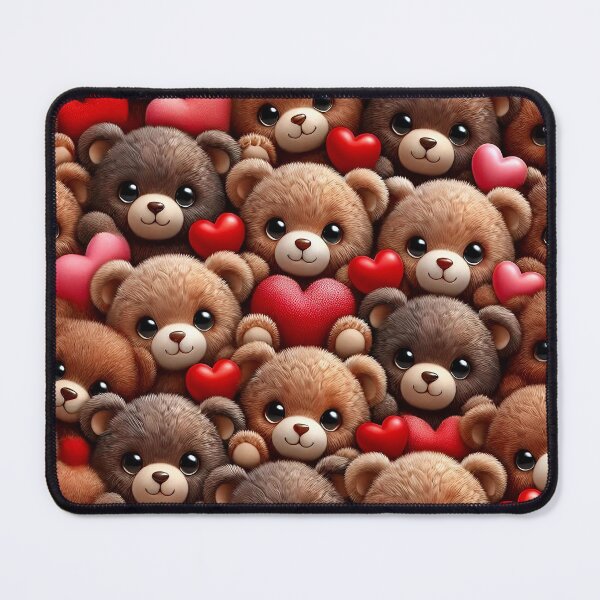Item preview, Brown Teddy Bear Hearts designed and sold by PuuuurfectAngel.