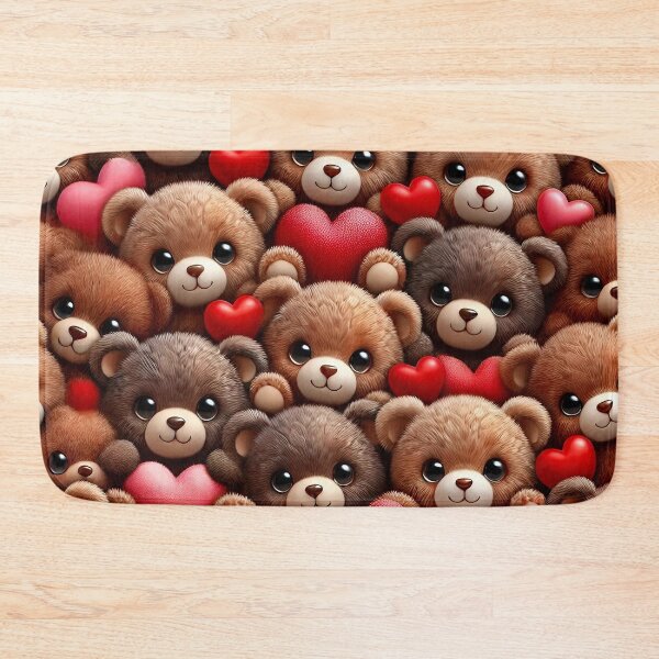 Item preview, Brown Teddy Bear Hearts designed and sold by PuuuurfectAngel.