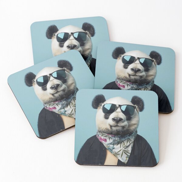 Item preview, Vintage panda wearing glasses designed and sold by KanyaluckArtist.
