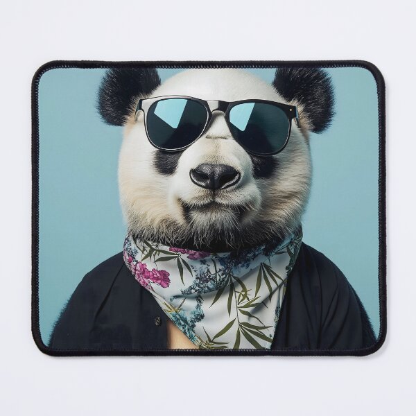 Item preview, Vintage panda wearing glasses designed and sold by KanyaluckArtist.