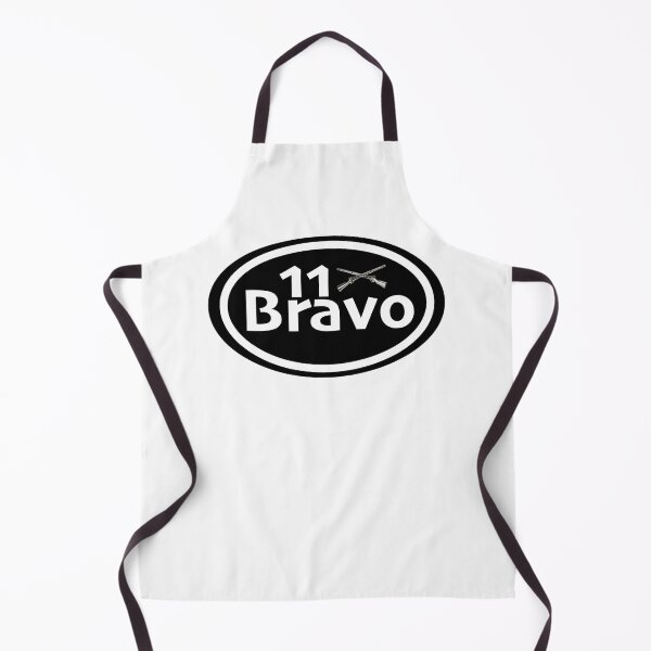 Item preview, 11 Bravo in black background: Military term design with crossed rifles designed and sold by PSST-Design.
