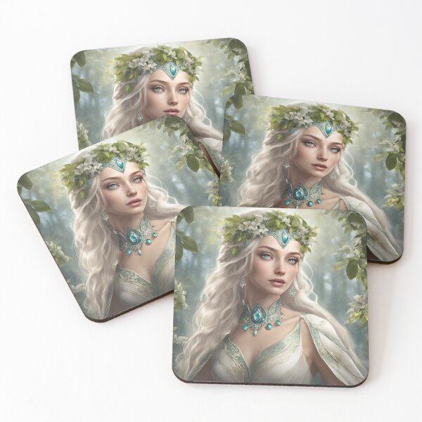 Item preview, White Elfy, Elf girl, Girl, Anime, fantasy, astarion girl,  designed and sold by GOLDENGARDENART.