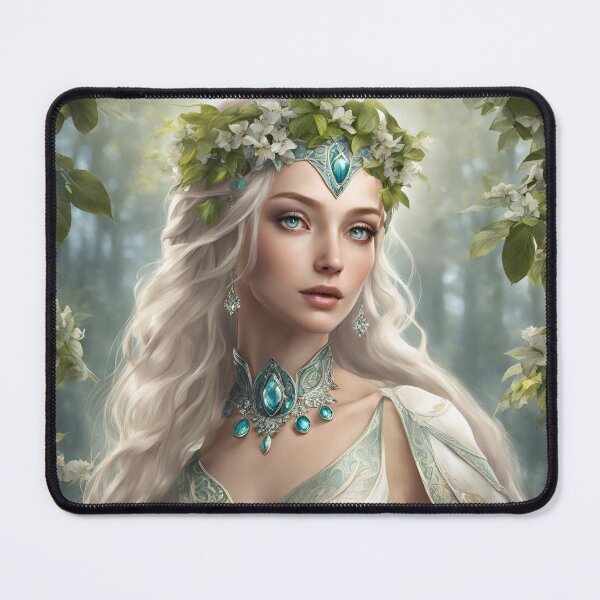 Item preview, White Elfy, Elf girl, Girl, Anime, fantasy, astarion girl,  designed and sold by GOLDENGARDENART.