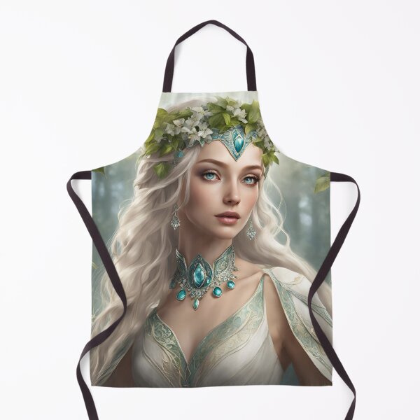 Item preview, White Elfy, Elf girl, Girl, Anime, fantasy, astarion girl, designed and sold by GOLDENGARDENART.