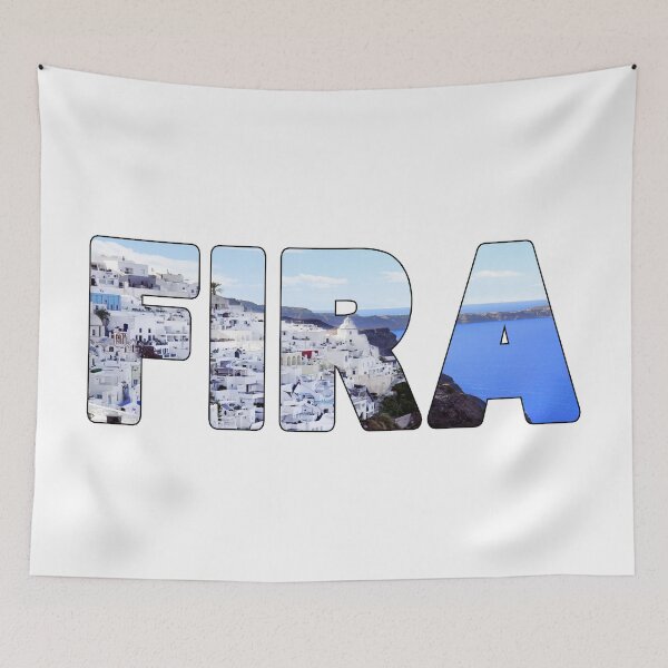 Item preview, FIRA - Santorini Greece White Villas on the Volcano Caldera designed and sold by Adam Gormley.