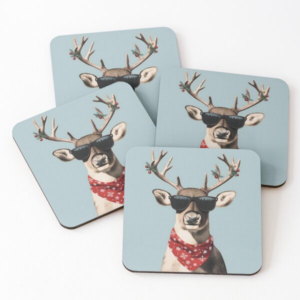 Item preview, Vintage deer wearing glasses designed and sold by KanyaluckArtist.