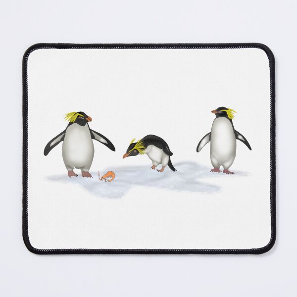 Item preview, Three Rockhopper Penguins Drawing designed and sold by ArtAndBliss.