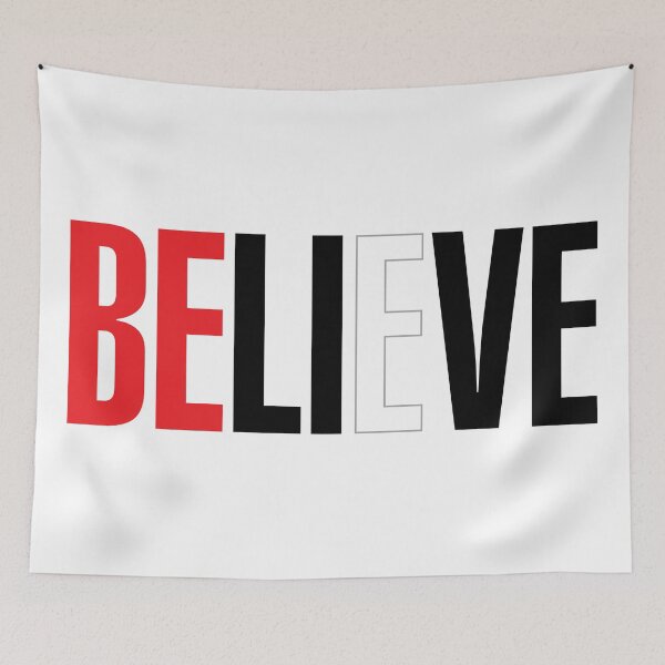 Item preview, "BELIEVE" - "BE LI_VE designed and sold by MisterSquid.