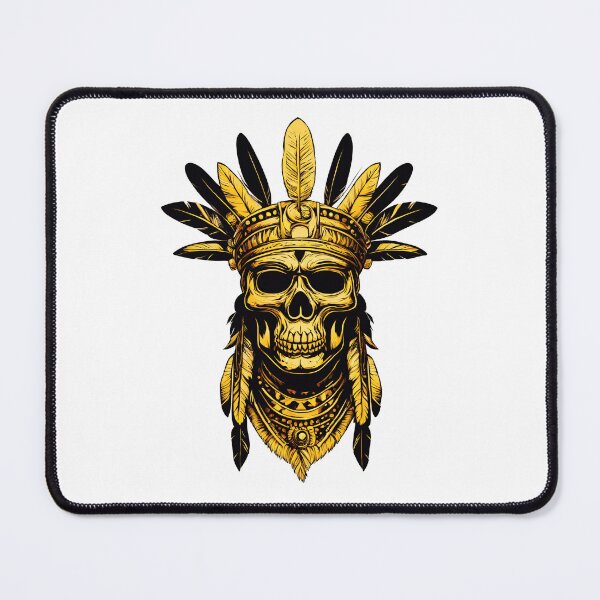 Item preview, Tribal Chief in Golden Skull Mask 4 designed and sold by Tom-Johnson.