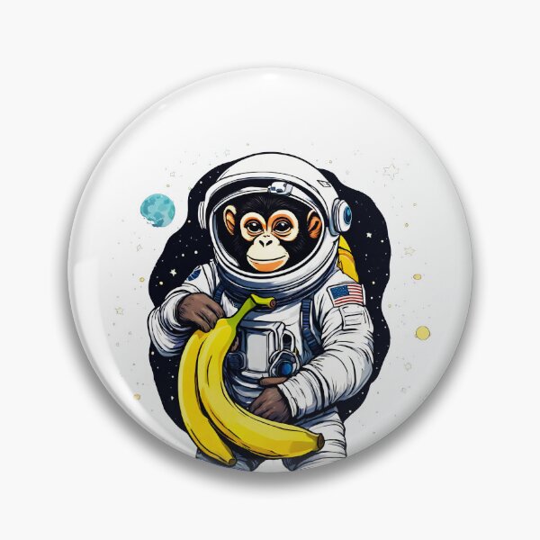 Item preview, Banana-Loving Space Monkey Floats Among Stars 2 designed and sold by Tom-Johnson.
