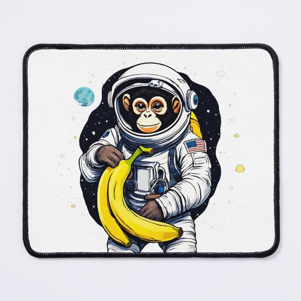 Item preview, Banana-Loving Space Monkey Floats Among Stars 2 designed and sold by Tom-Johnson.