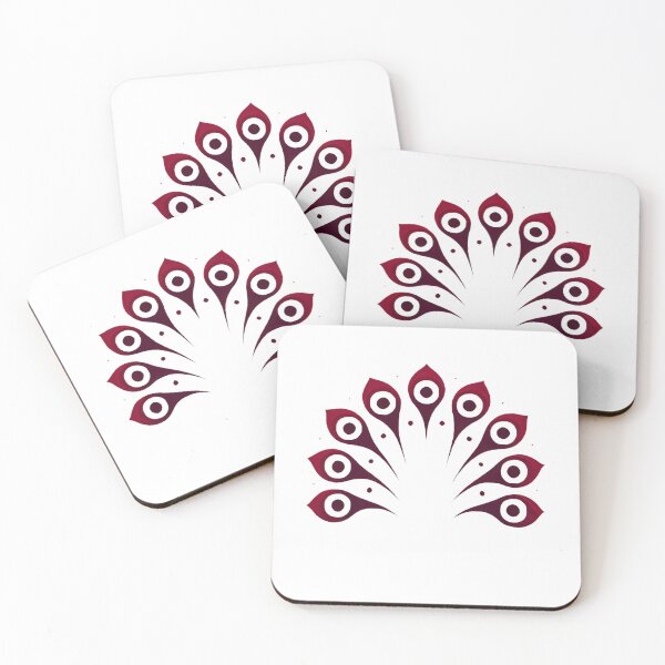 Item preview, Crimson Peacock Tail (White\Transparent Background) designed and sold by IskandarDesigns.