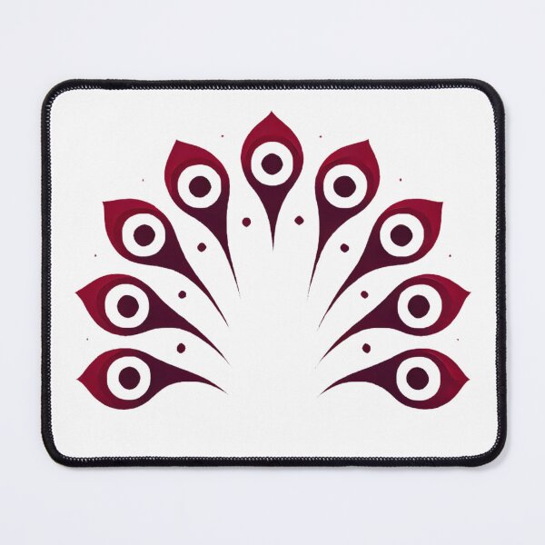Item preview, Crimson Peacock Tail (White\Transparent Background) designed and sold by IskandarDesigns.