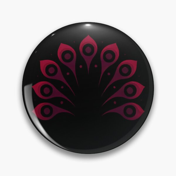 Item preview, Crimson Peacock Tail (Black Background) designed and sold by IskandarDesigns.