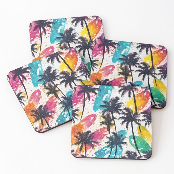 Item preview, Beach Palm and Surfboard Summer Splash 7 designed and sold by Tom-Johnson.