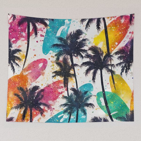 Item preview, Beach Palm and Surfboard Summer Splash 7 designed and sold by Tom-Johnson.