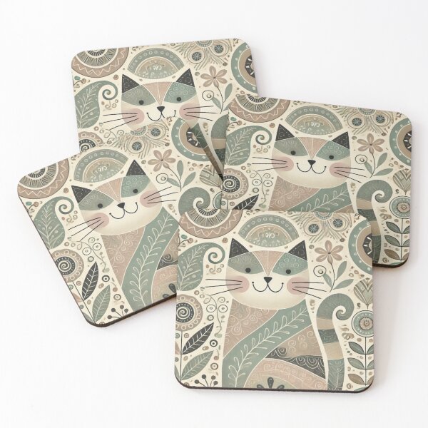 Item preview, Quirky Fat cat Stylized illustration throw pillow  designed and sold by retrosquid.