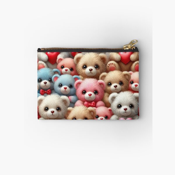 Item preview, Colorful Teddybears Red Pink Hearts designed and sold by PuuuurfectAngel.